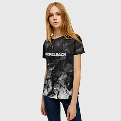 Футболка женская Nickelback black graphite, цвет: 3D-принт — фото 2