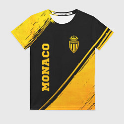 Футболка женская Monaco - gold gradient вертикально, цвет: 3D-принт