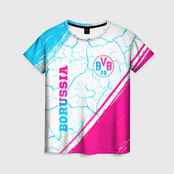 Футболка женская Borussia neon gradient style вертикально, цвет: 3D-принт