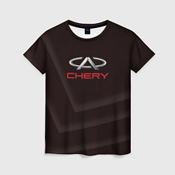 Футболка женская Cherry - logo, цвет: 3D-принт