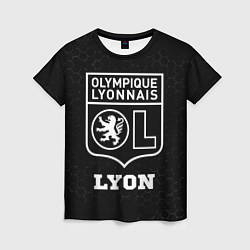 Футболка женская Lyon sport на темном фоне, цвет: 3D-принт