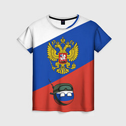 Футболка женская Россия - на страже, цвет: 3D-принт