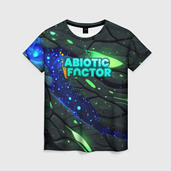 Футболка женская Abiotic Factor logo bright neon, цвет: 3D-принт