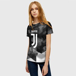 Футболка женская Juventus geometry fc, цвет: 3D-принт — фото 2