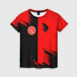 Женская футболка Ajax sport color red