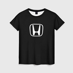 Футболка женская Honda white logo, цвет: 3D-принт