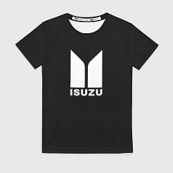 Женская футболка Isuzu white logo