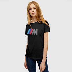 Футболка женская BMW sport logo, цвет: 3D-принт — фото 2