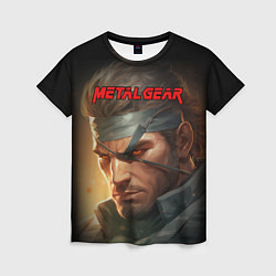 Футболка женская Веном Снейк из игры Metal gear, цвет: 3D-принт