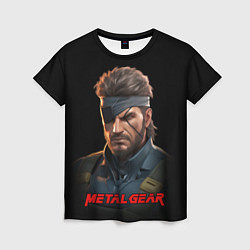 Футболка женская Веном Снейк из игры Metal gear, цвет: 3D-принт