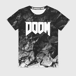 Футболка женская Doom black graphite, цвет: 3D-принт