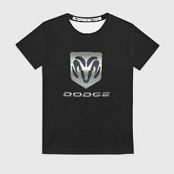 Женская футболка Dodge logo