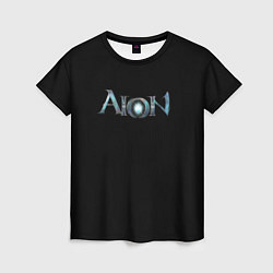 Женская футболка AION logo