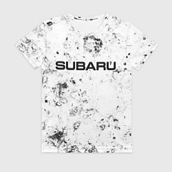 Футболка женская Subaru dirty ice, цвет: 3D-принт