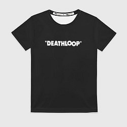 Женская футболка Deathloop logo