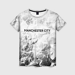 Футболка женская Manchester City white graphite, цвет: 3D-принт