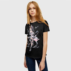 Футболка женская Самурай - аниме, цвет: 3D-принт — фото 2