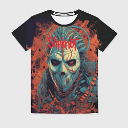 Женская футболка Slipknot в маске