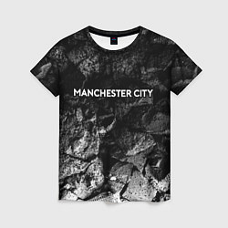 Женская футболка Manchester City black graphite