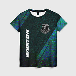 Футболка женская Everton glitch blue, цвет: 3D-принт