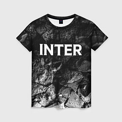 Женская футболка Inter black graphite