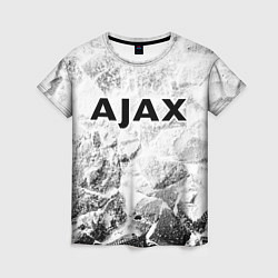 Женская футболка Ajax white graphite