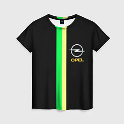 Футболка женская Opel line geometry, цвет: 3D-принт