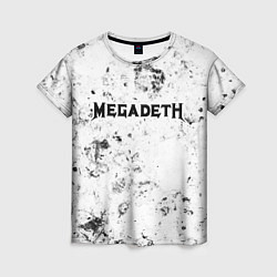 Футболка женская Megadeth dirty ice, цвет: 3D-принт