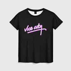 Футболка женская Vice city logo neon, цвет: 3D-принт