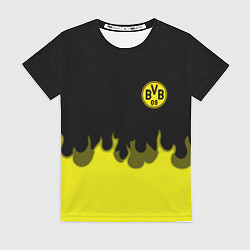 Футболка женская Borussia fire fc, цвет: 3D-принт