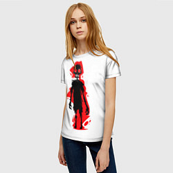 Футболка женская Красный Зомби, цвет: 3D-принт — фото 2