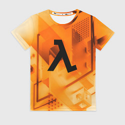 Женская футболка Half life rusty steel