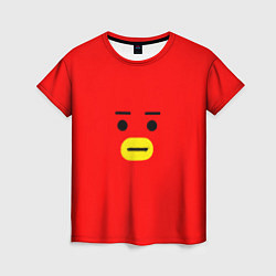 Футболка женская BT21 Tata, цвет: 3D-принт
