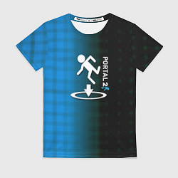 Женская футболка Portal pattern geometry