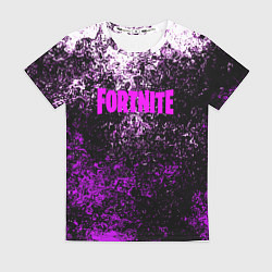 Женская футболка Fortnite неоновые краски