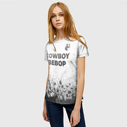 Футболка женская Cowboy Bebop - white gradient посередине, цвет: 3D-принт — фото 2