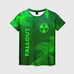 Футболка женская Fallout - green gradient вертикально, цвет: 3D-принт