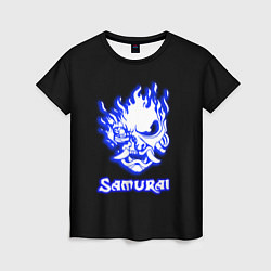 Футболка женская Samurai logo ghost, цвет: 3D-принт