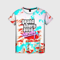 Женская футболка GTA vice city clors
