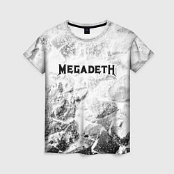 Футболка женская Megadeth white graphite, цвет: 3D-принт