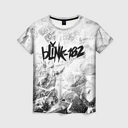 Футболка женская Blink 182 white graphite, цвет: 3D-принт