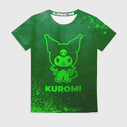Футболка женская Kuromi - green gradient, цвет: 3D-принт