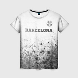 Футболка женская Barcelona - white gradient посередине, цвет: 3D-принт