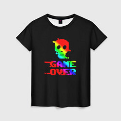 Женская футболка Game over gradient