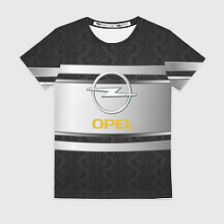 Футболка женская Opel узоры метал, цвет: 3D-принт