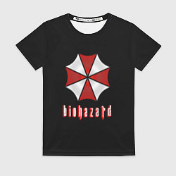 Женская футболка Biohazard logo