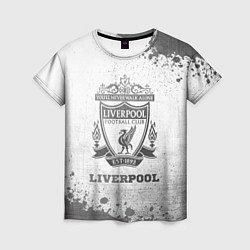 Футболка женская Liverpool - white gradient, цвет: 3D-принт