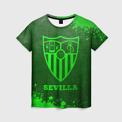 Футболка женская Sevilla - green gradient, цвет: 3D-принт