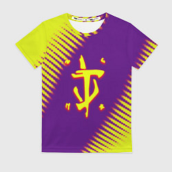 Женская футболка Doom абстракция