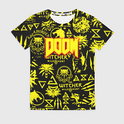 Женская футболка Doom x Witcher